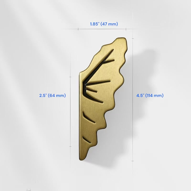 2.5" 3.75" Leaf Cabinet Drawer Pulls, Decorative Hardware