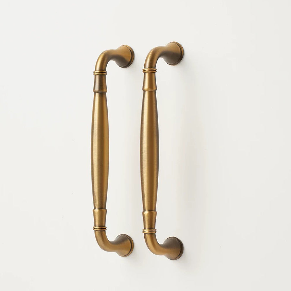 Aged Bronze Cabinet Handle, Cup Pull, Drawer Knob, Ginkgo Leaf Drop Pull