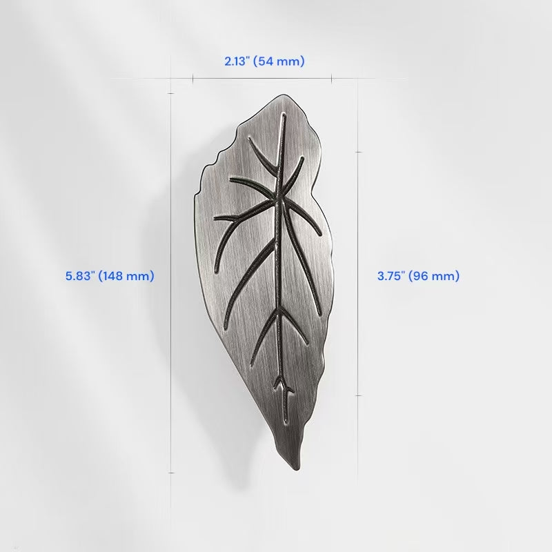 2.5" 3.75" Leaf Cabinet Drawer Pulls, Decorative Hardware