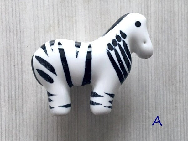 Animal Knobs Kids Drawer Pull Ceramic Cabinet Handle