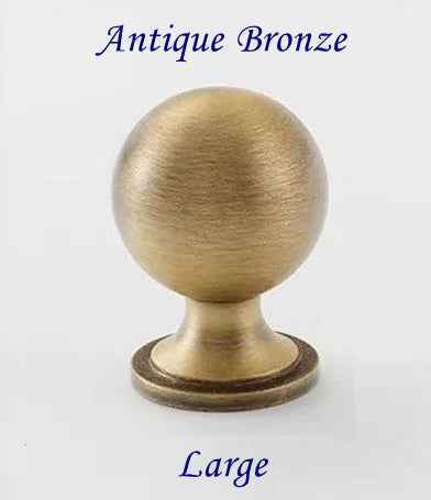 Brass Cabinet Ball Knob, Round Drawer Pull, Modern Kitchen Hardware