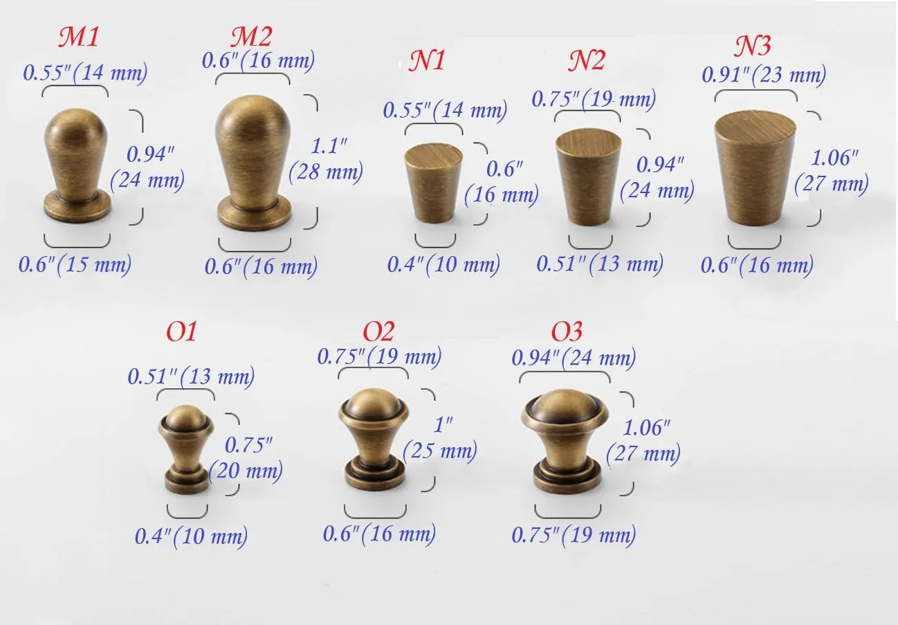 Brass Knob, Drawer Pulls, Kitchen Hardware, Antique Bronze