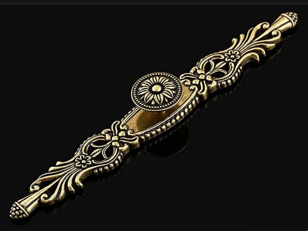 Vintage Style Dresser Drawer Pulls, Antique Bronze, Georgian Cabinet Hardware