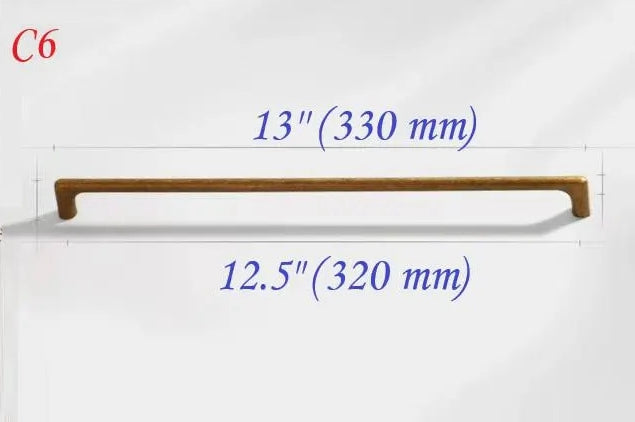 12.5 Inch Distressed Bronze Cabinet Pulls Cupboard Drawer Handles Lynns Hardware 12-1/2 Inches 320 mm