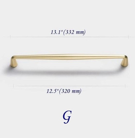 12.5 Inch Gold Cabinet Pulls Drawer Handle Kitchen Hardware 320 mm