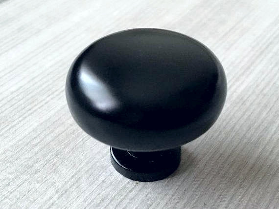 Cup Drawer Pull and Knobs, Matte Black, 3.5" 3.75" 4.75" Centers