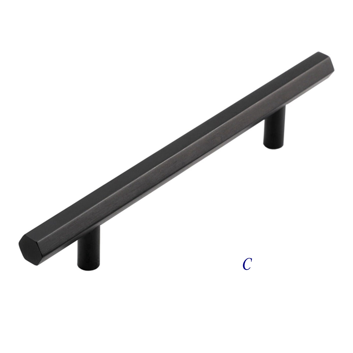 Hexagon Cabinet Pulls, Hexagonal Drawer Knobs, Matte Black, Geometric, Alumimum