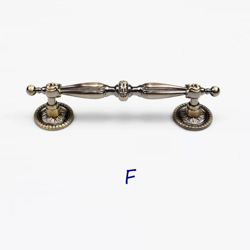 2.5" 3.75" 5" Drawer Pulls, Single Drop Knob, Swing Bail Handle, Antique Bronze