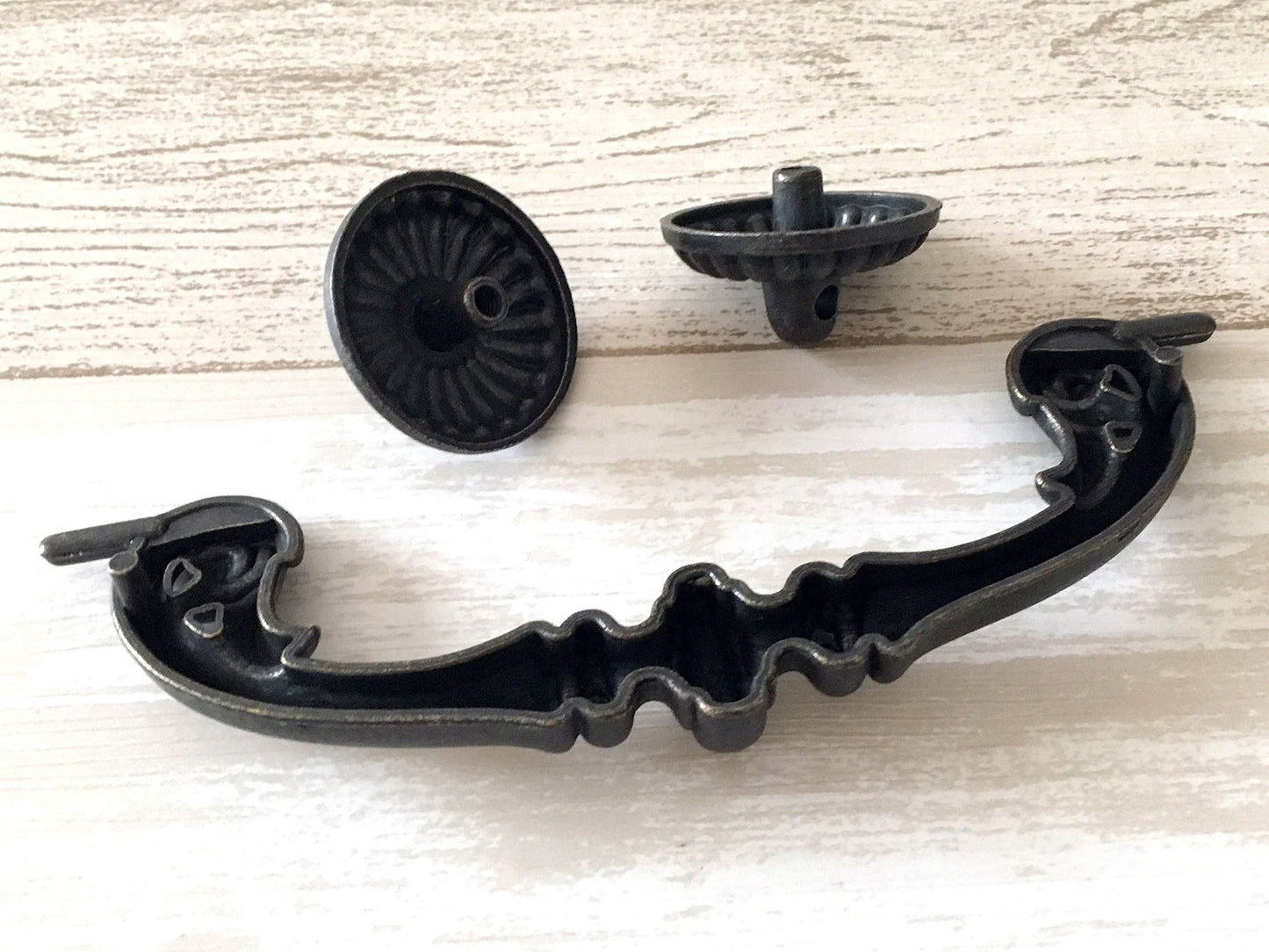5“ Vintage Style Bail Drawer Pulls, Dark Antique Bronze, 128 mm Centers