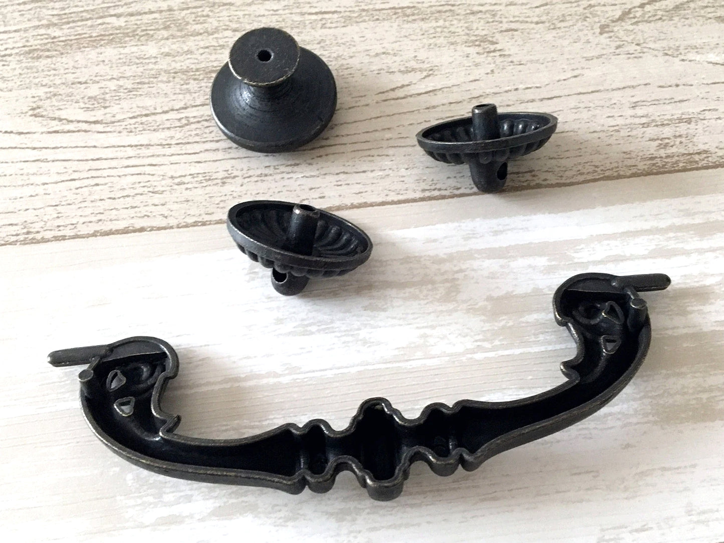 5“ Vintage Style Bail Drawer Pulls, Dark Antique Bronze, 128 mm Centers