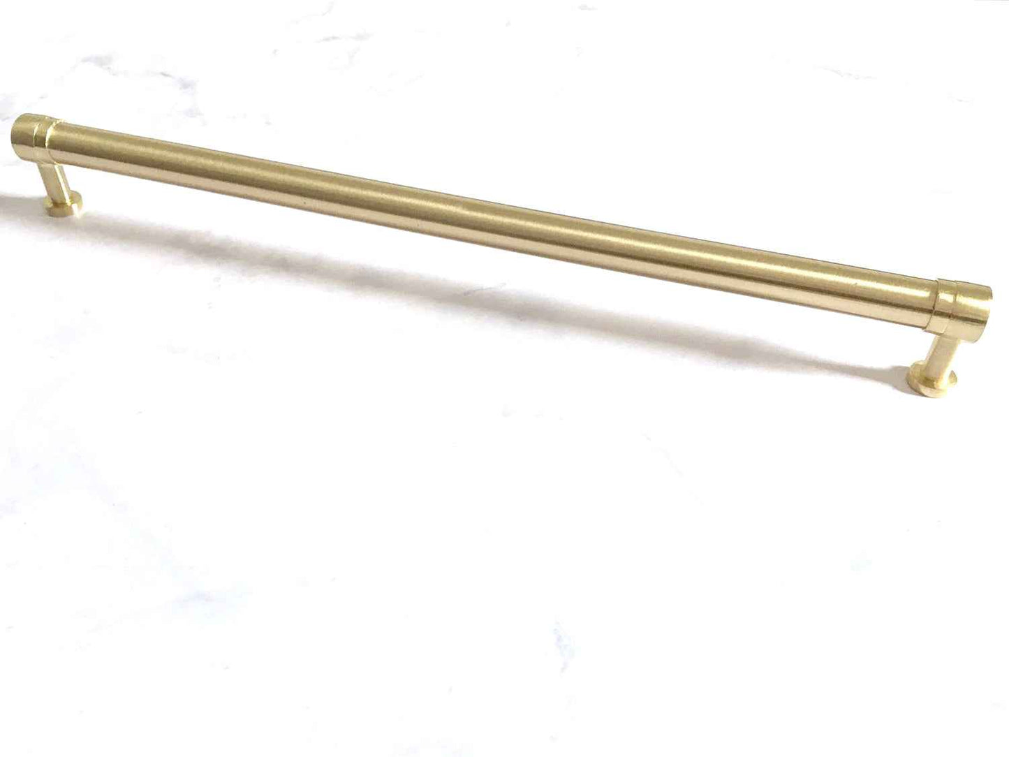 Brushed Gold Cabinet Bar Pulls - 2" to 18" Centers