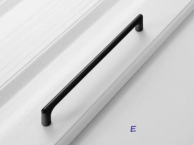 Black Cabinet Pulls and Knobs, Minimalism Kitchen Hardware