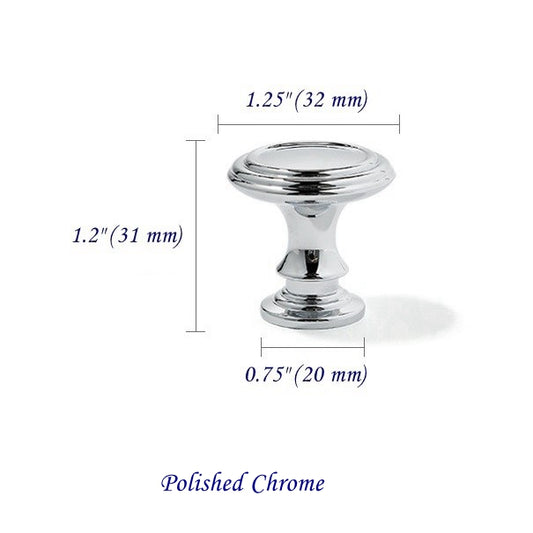 Brass Cabinet Knob, Dresser Drawer Pull, Gold Chrome Antique Bronze, MCM Kitchen Hardware