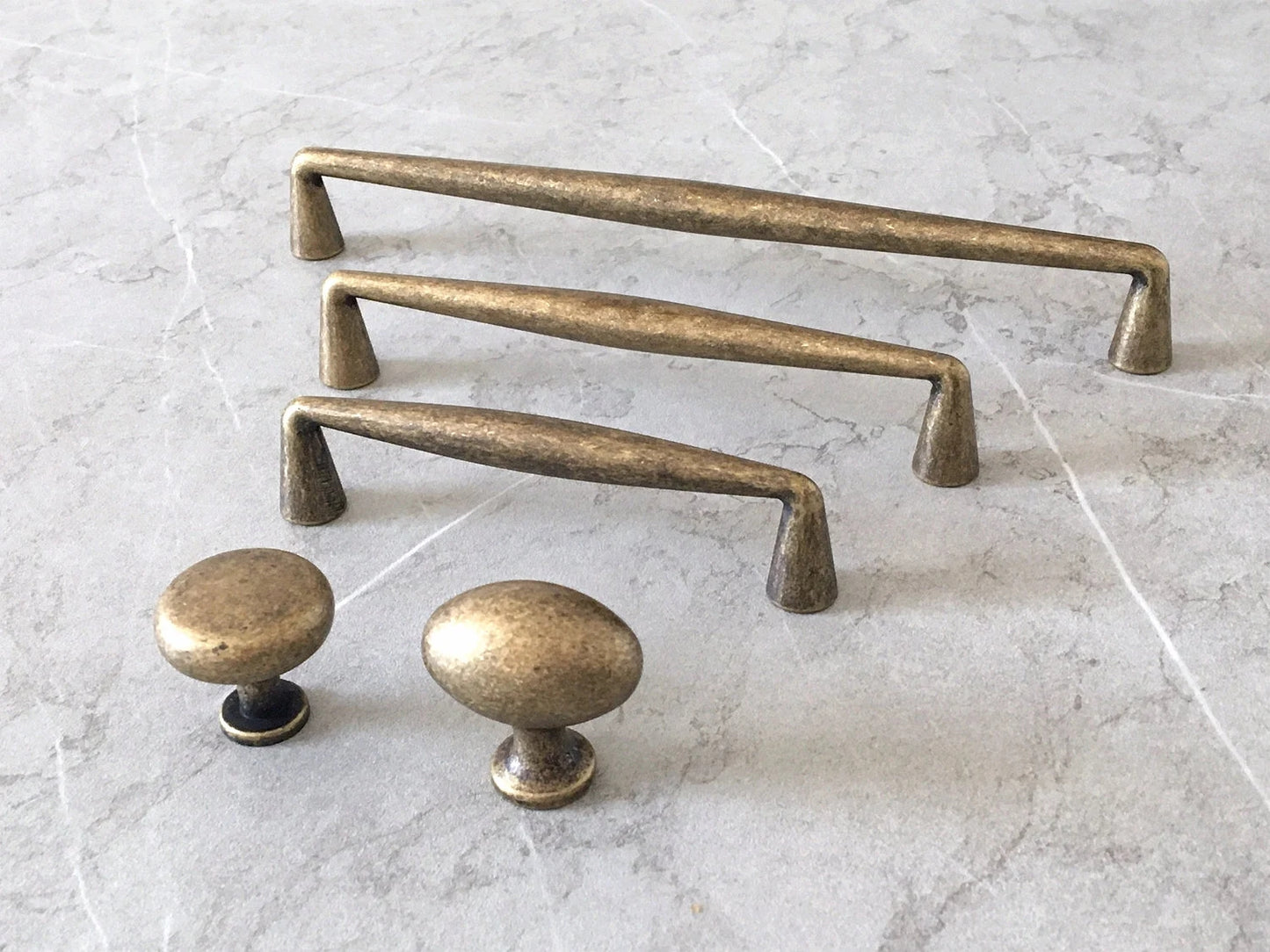 3.75" 5" 7.5" Drawer Pull, Antique Bronze Cabinet Handles, Kitchen Hardware