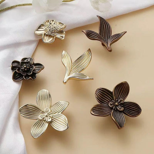 Flower Cabinet Knob, Petal Drawer Pull, Decorative Kitchen Hardware