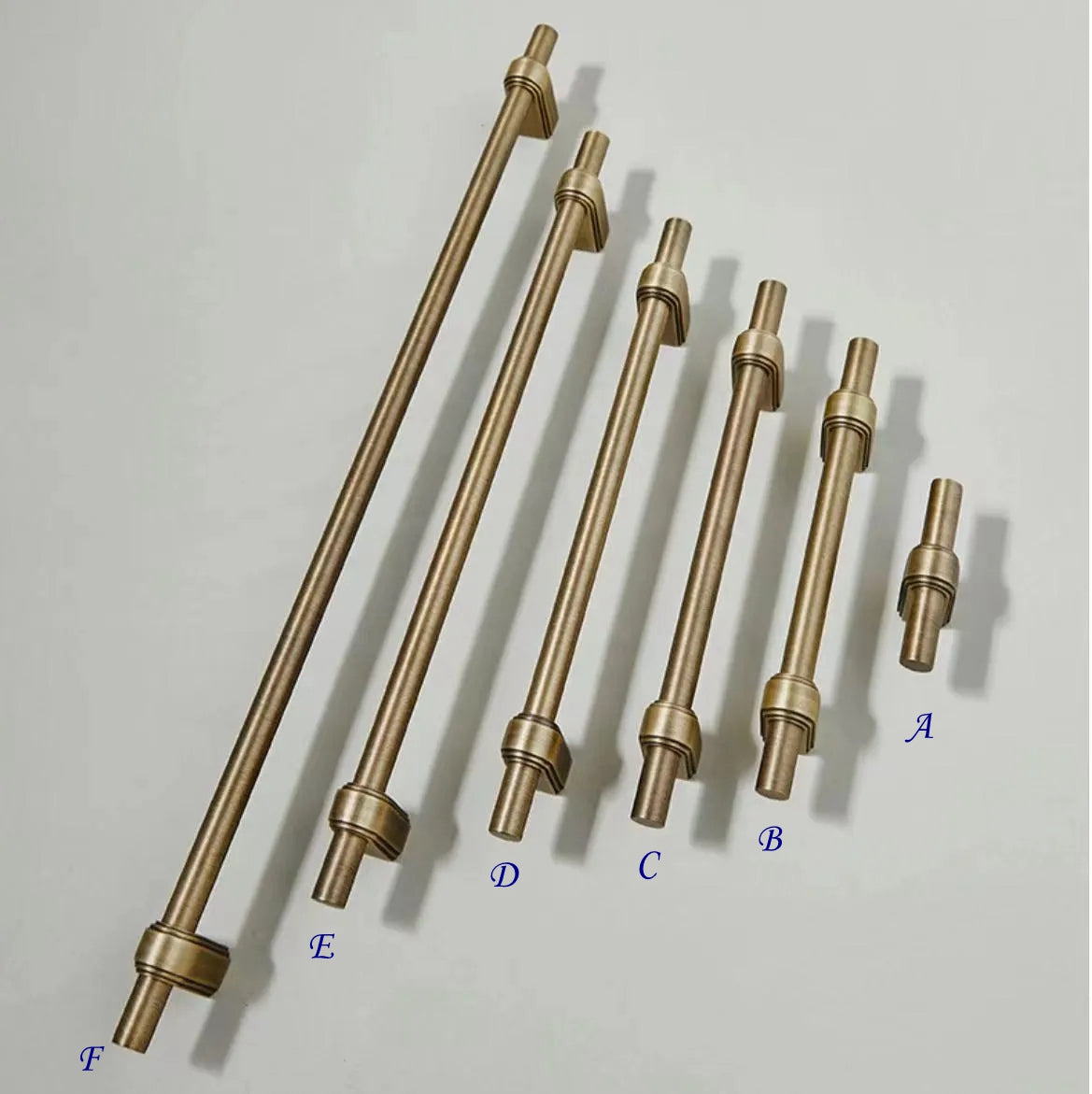 Brass Bar Handles Antique Bronze Cabinet Pulls Solid Classic