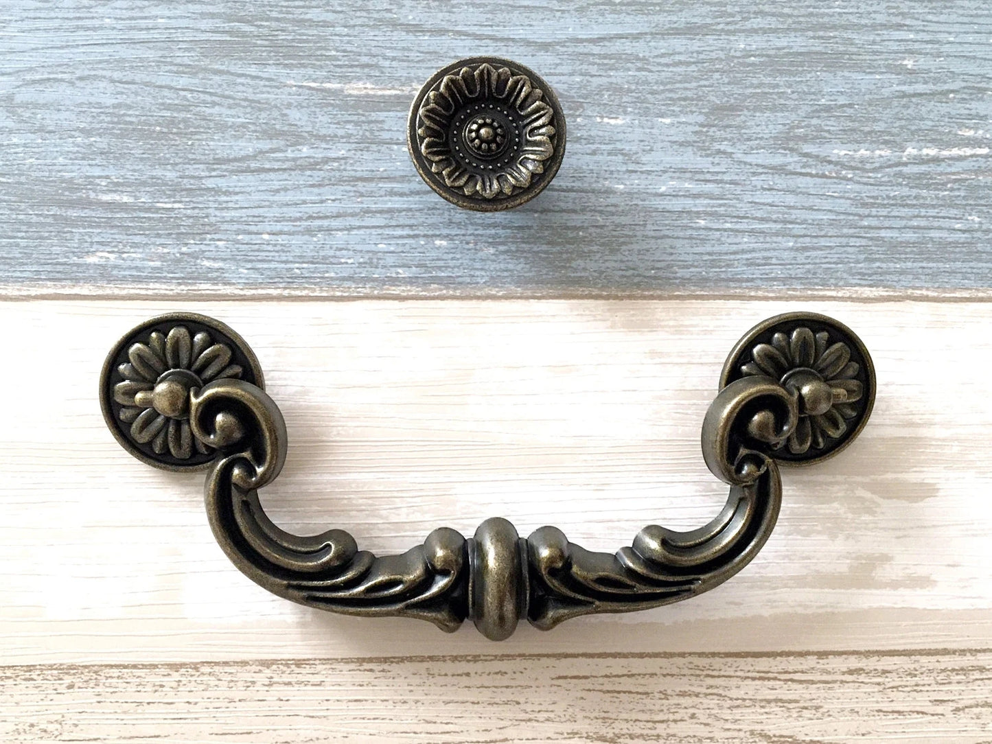 6" Vintage Style Bail Drawer Pull Handle Antique Bronze Drop