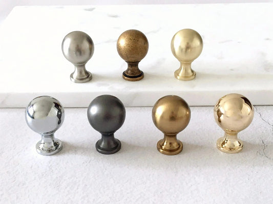 Classic Round Cabinet Knobs - 7 Finishes