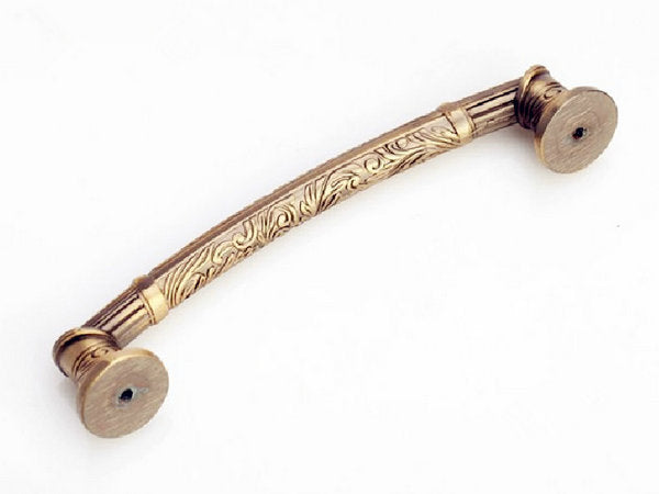 Antique Copper Cabinet Handles, Cup Drawer Pull, Retro Provincial Kitchen Hardware
