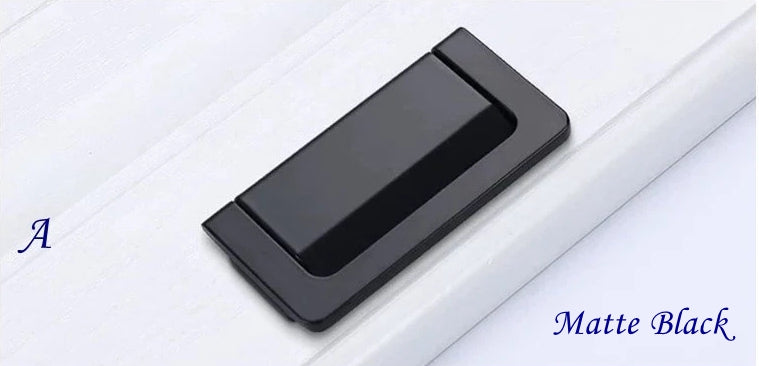 2.5 Inch Matte Black Drawer Pull Front Screw Hardware 64 mm