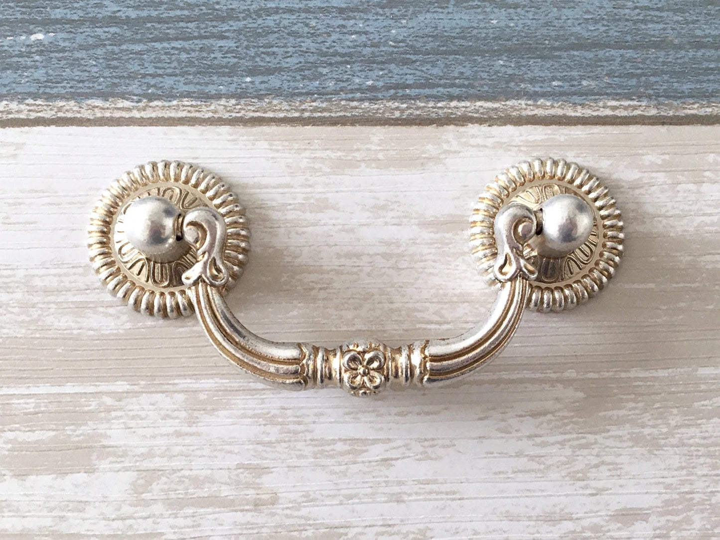 2.5" Drawer Pulls Bail Drop Handles Antique Silver 2-1/2 Inch 64 mm Centers