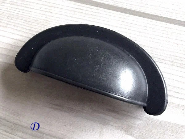 2.75 Inch Antique Black Drawer Pulls Cup Dresser Handles 70 mm