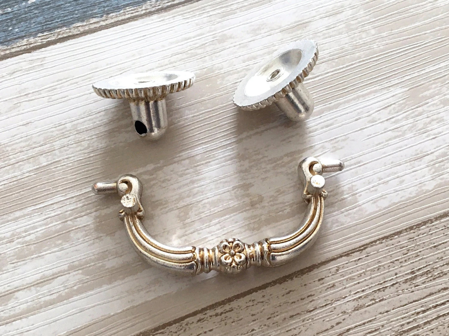 2.5" Drawer Pulls Bail Drop Handles Antique Silver 2-1/2 Inch 64 mm Centers
