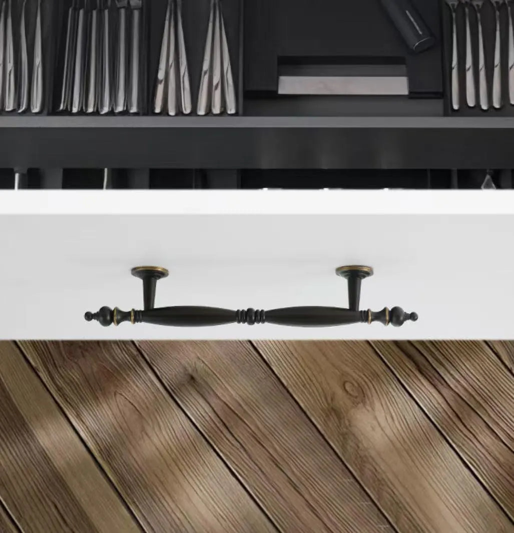 3.75" 6.25" 7.5" Brass Cabinet Handles, Coffee Bronze, Kitchen Hardware