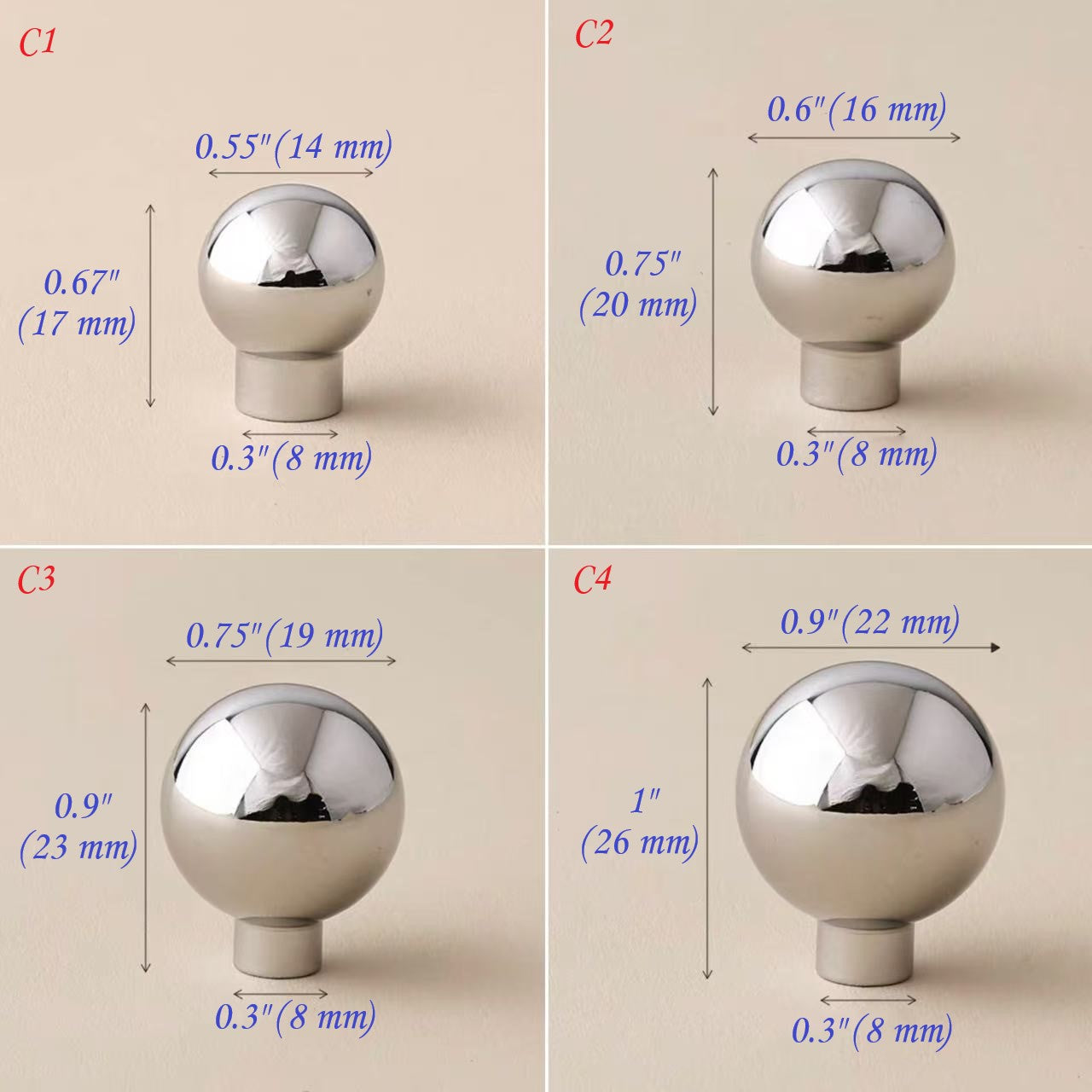 tiny mini jewlry box knob