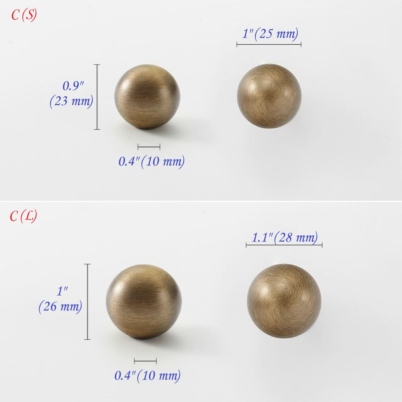 Verschiedene Messingknöpfe in Antik-Bronze mit Rückplatten für Retro-Vintage-Dekor