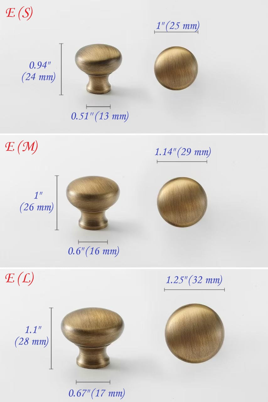 Verschiedene Messingknöpfe in Antik-Bronze mit Rückplatten für Retro-Vintage-Dekor