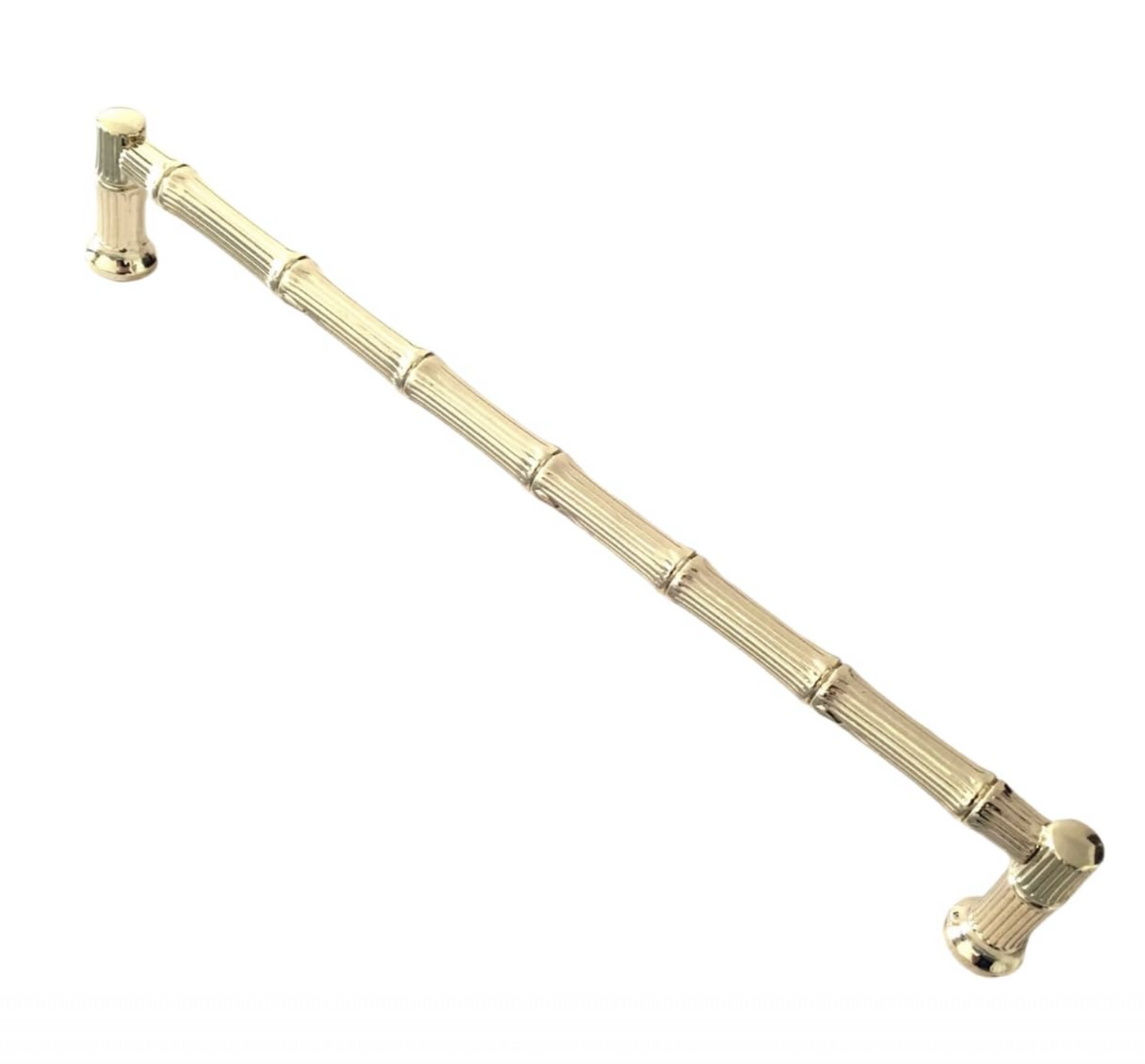 3.75" 5" 7.5"Bamboo Kitchen Cabinet Handles, Zinc Alloy, Polished Gold