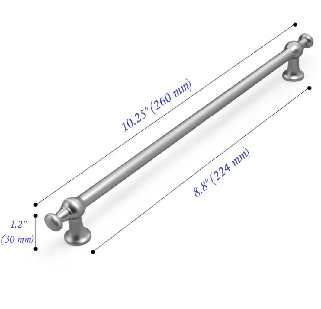 Nickel Cabinet Bar Pull, Modern Kitchen Hardware, Wardrobe Door Handle