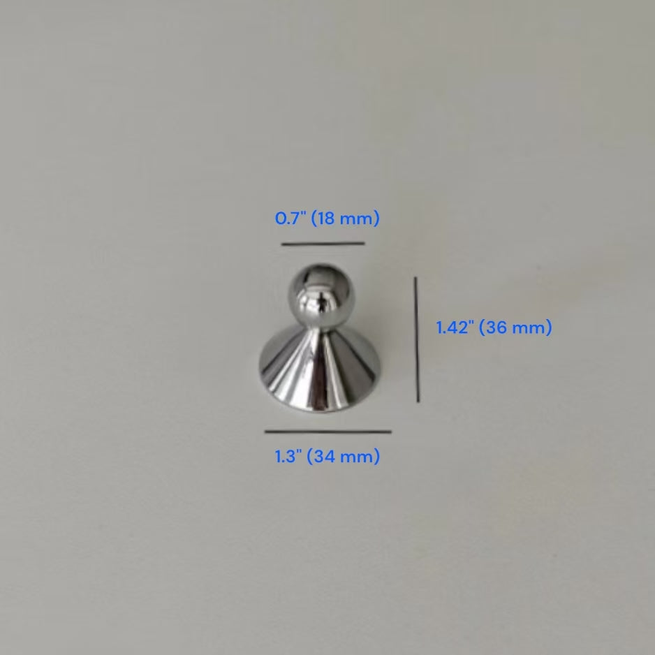 Contemporary Cabinet Handle & Drawer Knob, Polished Chrome / Nickel, Nordic Kitchen Hardware