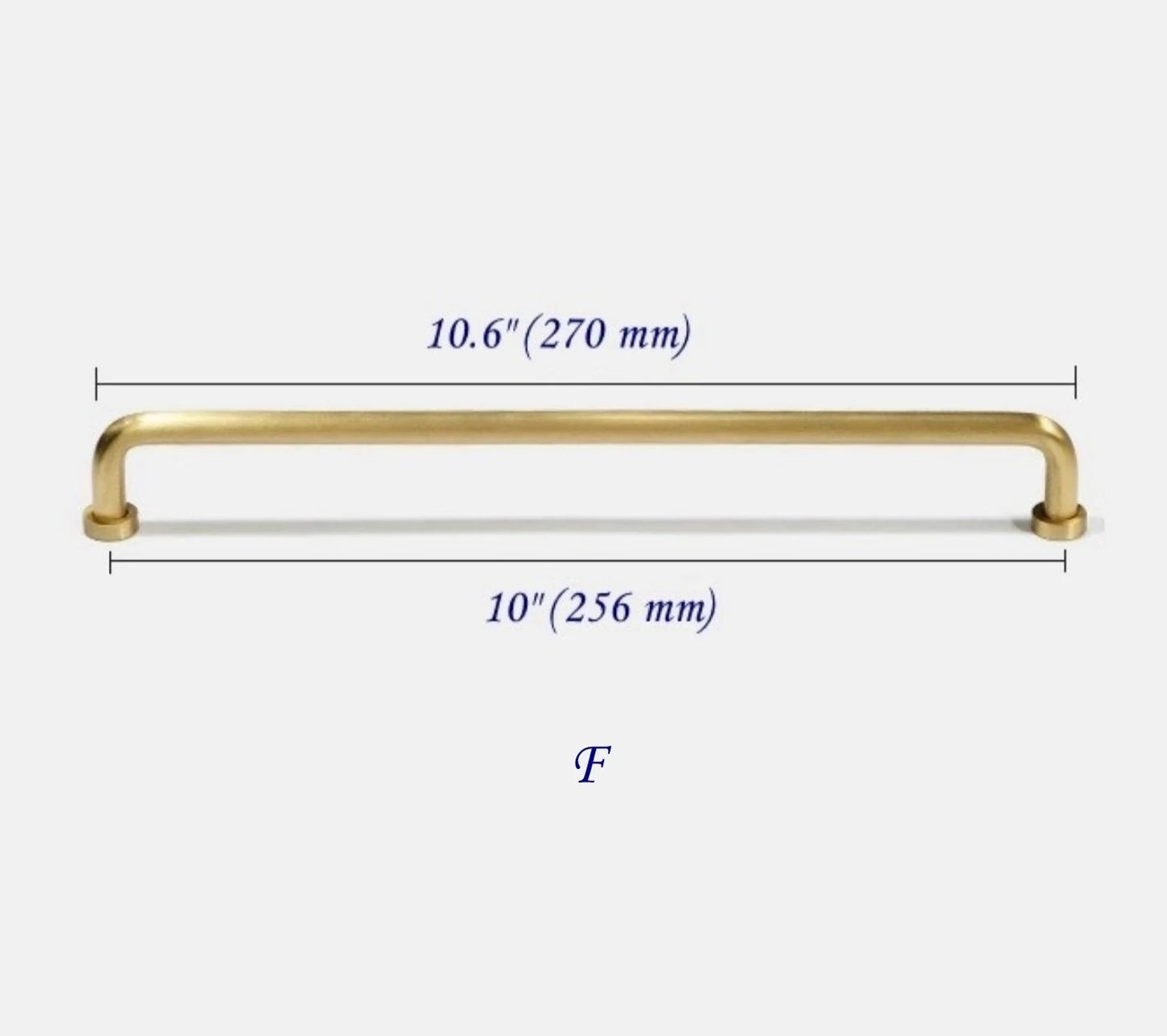 Brushed Brass D Cabinet Pulls, Kitchen Hardware