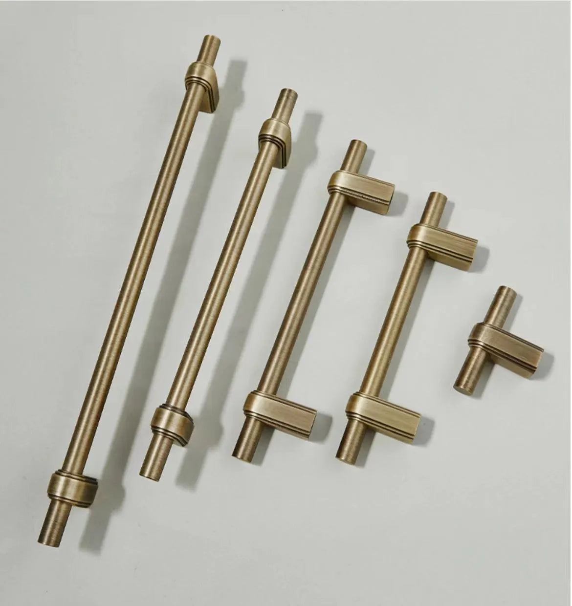 Brass Bar Handles Antique Bronze Cabinet Pulls Solid Classic