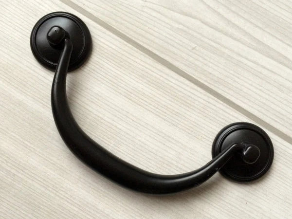 4.25" Drawer Pull Bail Drop Handles, Antique Bronze, Black, 4 1/4" Center-to-Center