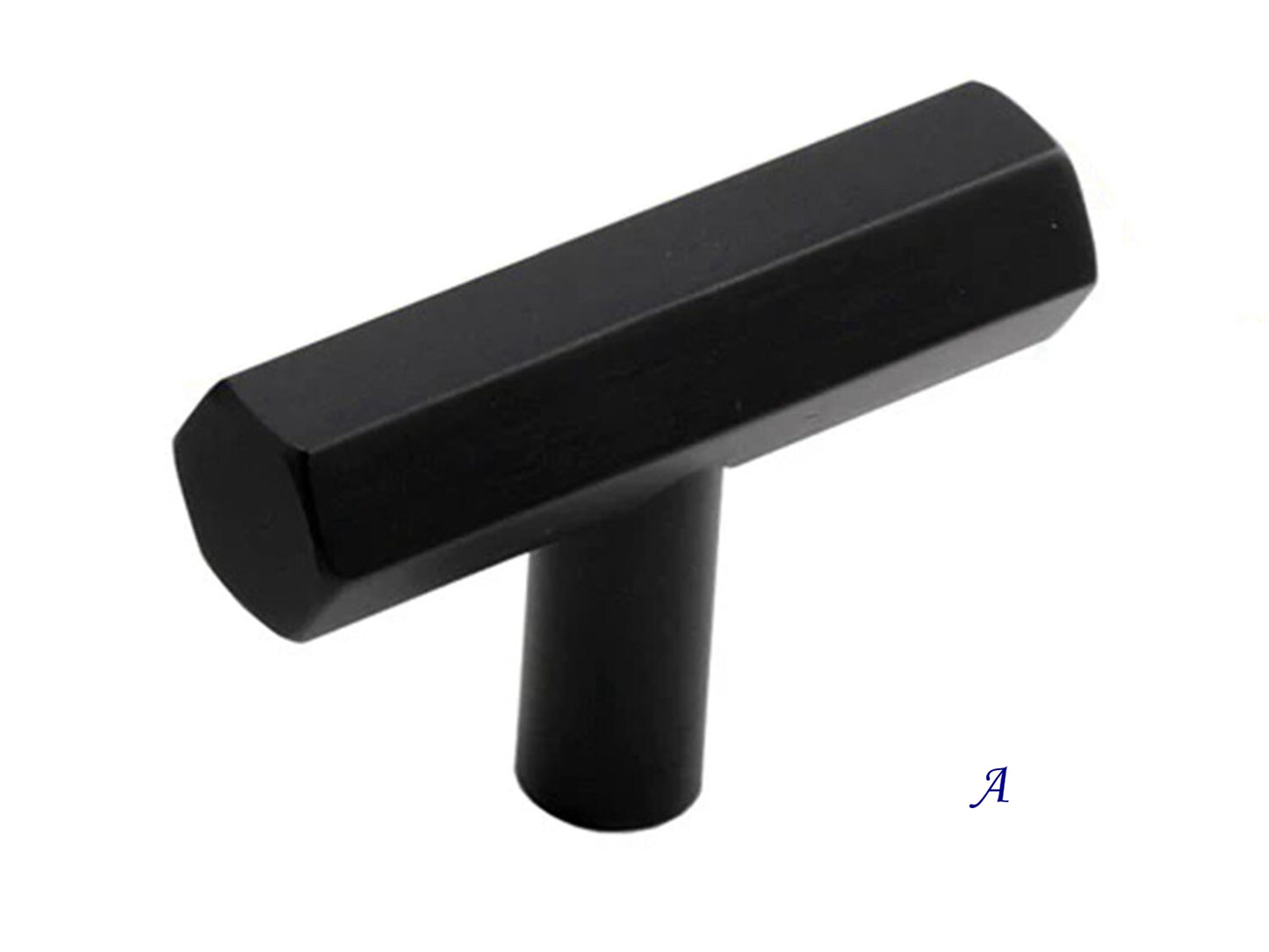 Hexagon Cabinet Pulls, Hexagonal Drawer Knobs, Matte Black, Geometric, Alumimum