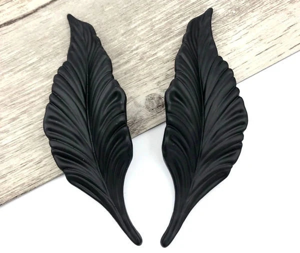 1.25" Vintage Style Leafy Drawer Pull Handles, Left Right Pair