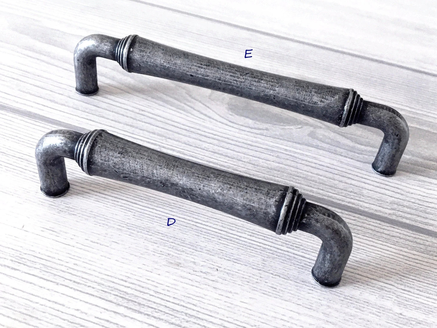 Antique Pewter Drawer Pulls Cabinet Handles