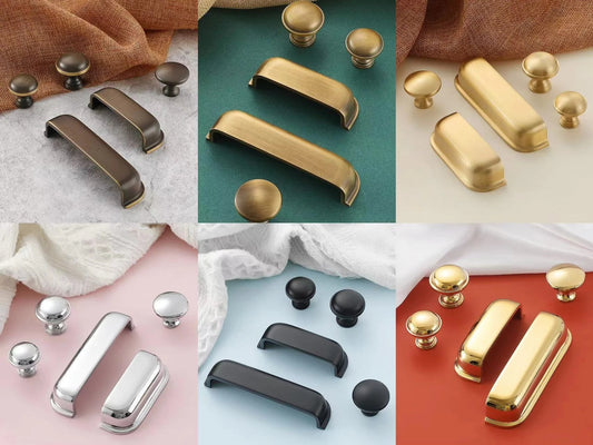 Brass Cup Drawer Pulls 2.5" 3.75" - 6 Finishes | LynnsHardware