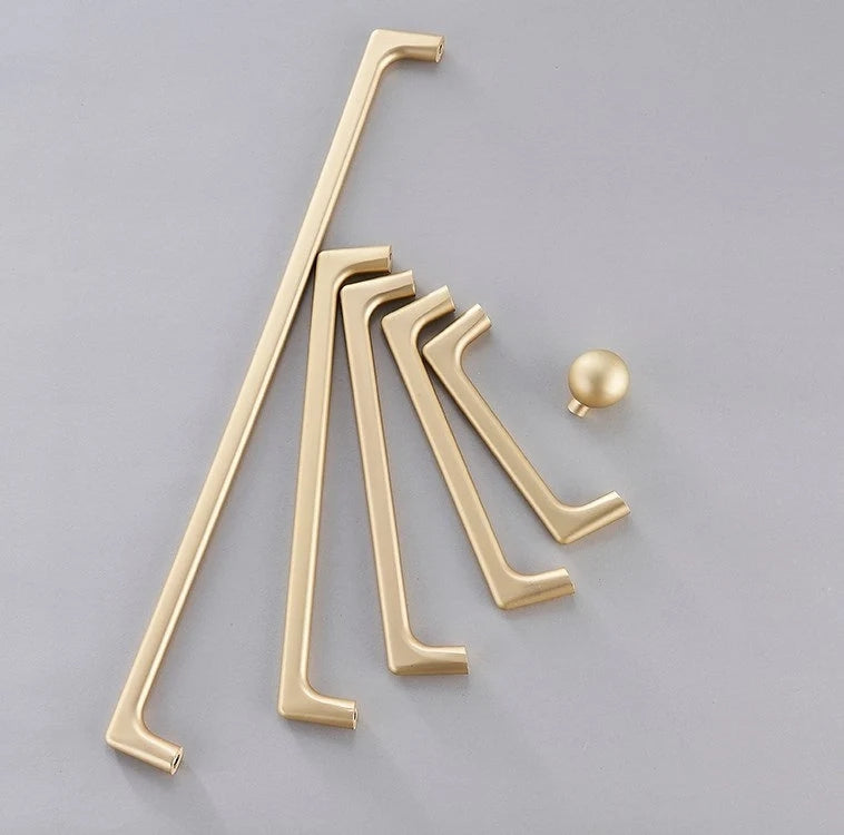 Gold Cabinet Pull Handles, Mid Century Modern Kitchen Hardware
