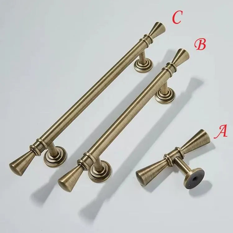 Brass Cabinet Bar Handles, T-shaped Drawer Pull, Kitchen Hardware