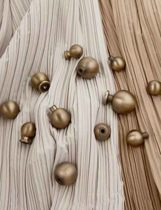 Bronze Ball Drawer Pull, Solid Brass, Kitchen Cabinet Hardware