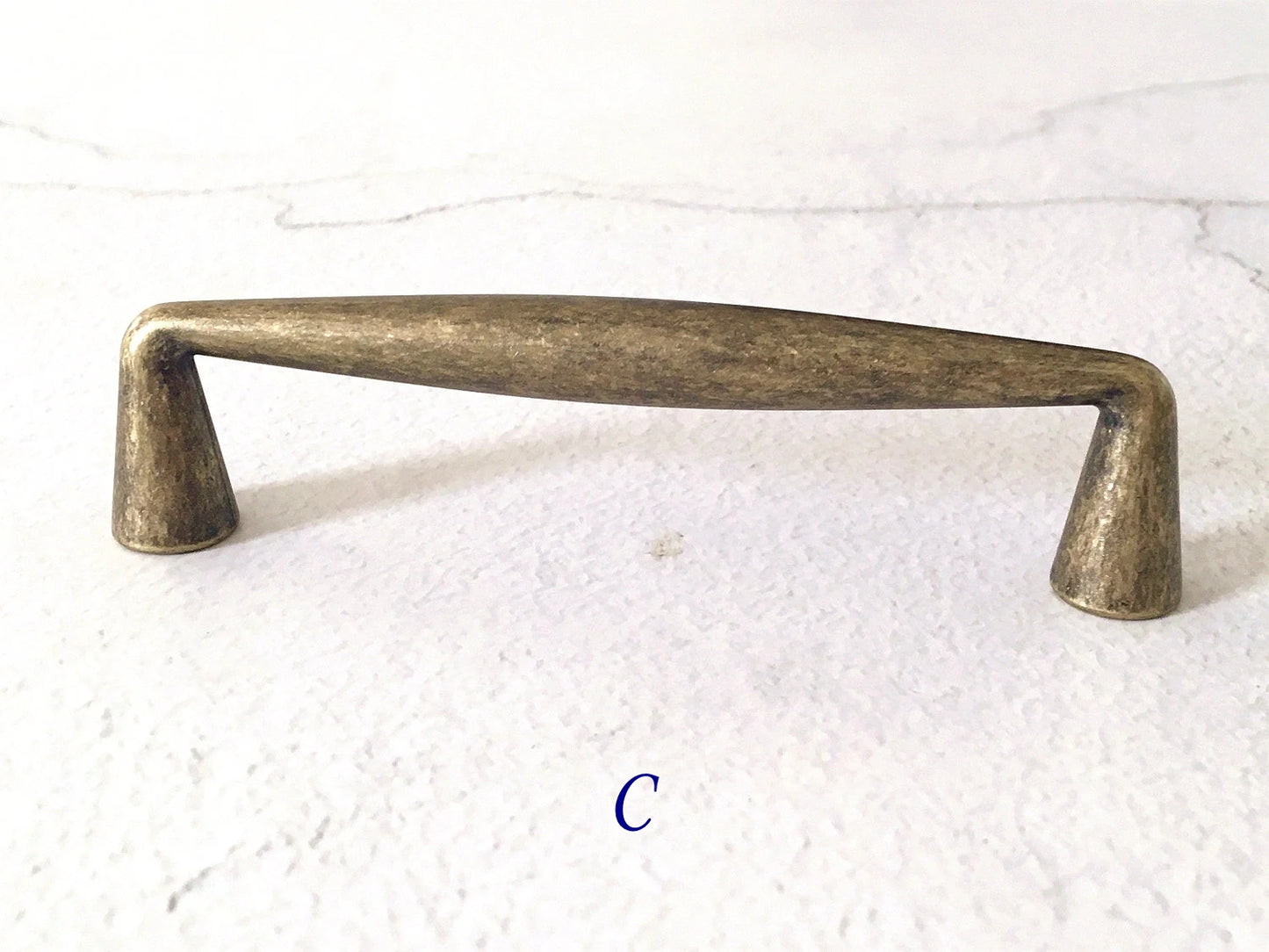 3.75 Inch Bronze Cabinet Handles Drawer Pulls Rustic Kitchen Hardware 96 mm