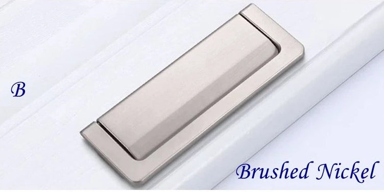 3.75 Inch Brushed Nickel Bail Drawer Pull Handles Hardware 96 mm