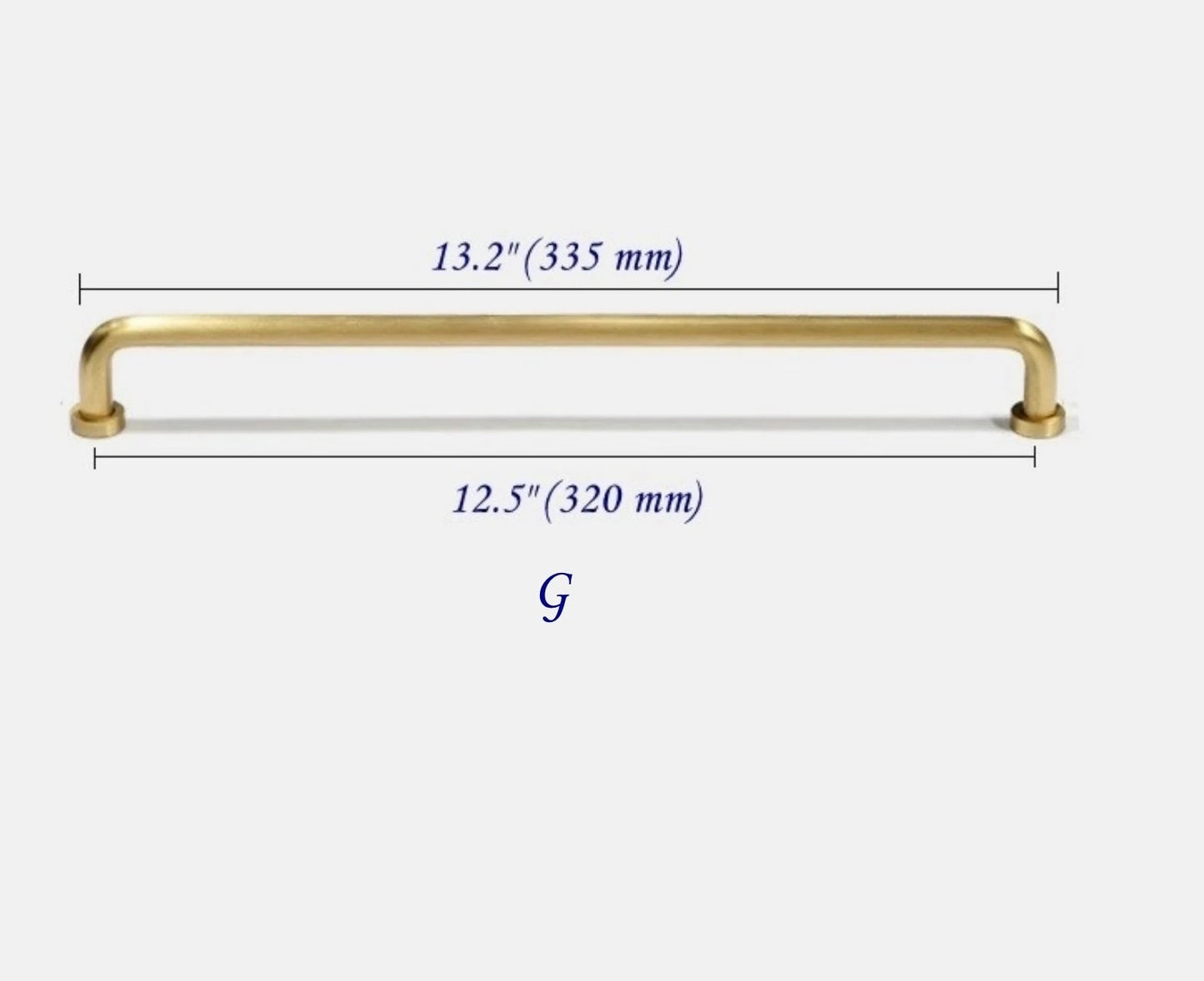 Brushed Brass D Cabinet Pulls, Kitchen Hardware
