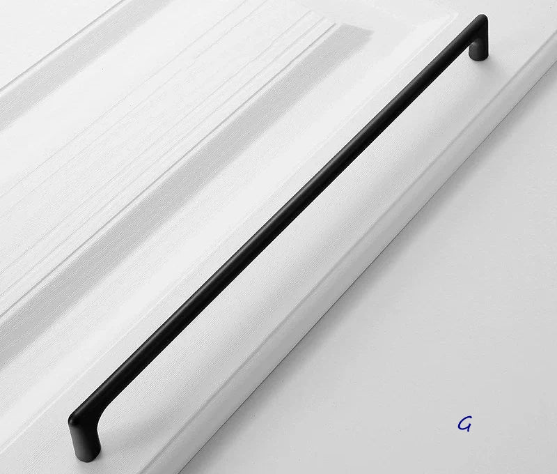 Black Cabinet Pulls and Knobs, Minimalism Kitchen Hardware