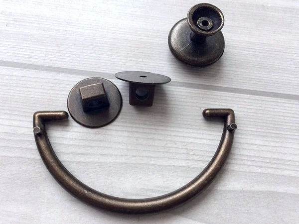 3" Dresser Pull Bail Drop Drawer Handles Antique Bronze 76 mm Centers