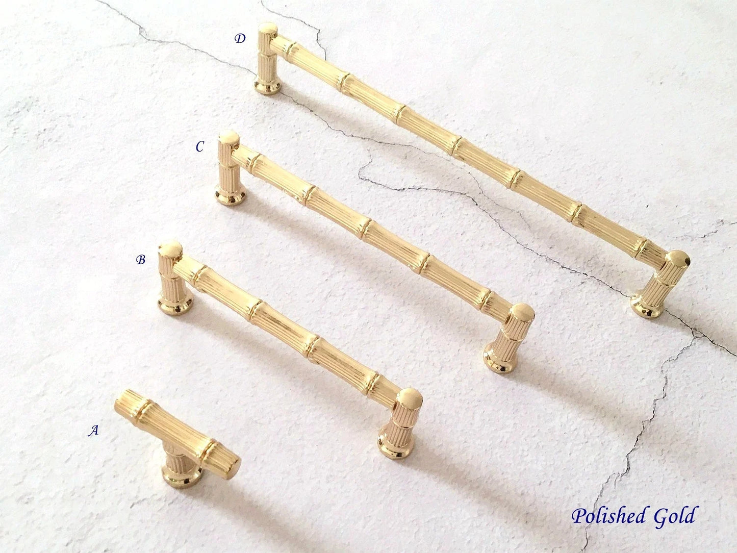 Bamboo Drawer Pulls Cabinet Handle Lynns Hardware 96 128 192 mm Holes